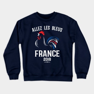 World Cup Champions France Soccer Football 2018 Allez Les Bleus Crewneck Sweatshirt